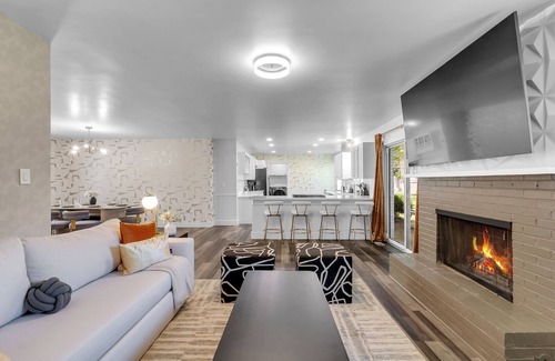 Tulsa House | 2300 sqft. Cozy Getaway w/King Bed, Office & Fenced Backyard
