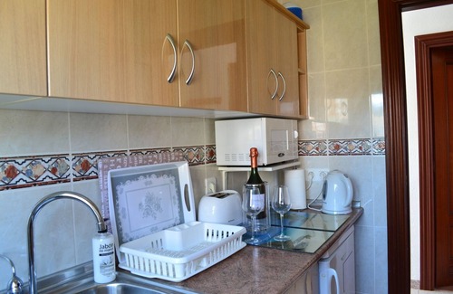 Torrox Costa Apartment | 25 metres to the beach, great sea view and overlooking beautiful pool & gardens