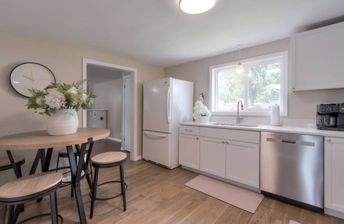 Terre Haute House | 2BD/1BA KING Bed, Pets OK, Big Yard, AC, Renovated