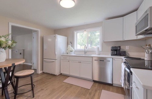 Terre Haute House | 2BD/1BA KING Bed, Pets OK, Big Yard, AC, Renovated