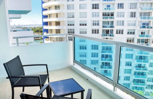 Mid Beach Apartment | 2bd2bth Partial Ocean view Ste w/balcony, Pool, nearby dining, beach access