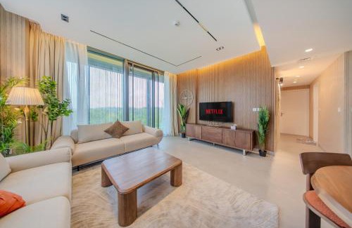 Sharjah Apartment | 2BR Home - Aljada's Amazing Green Views - Sleeps 6