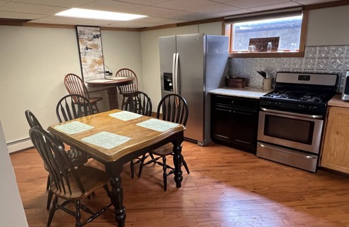 Wellsboro Cabin | 2BR Suite w/Shared Game Room Near Trails + Town