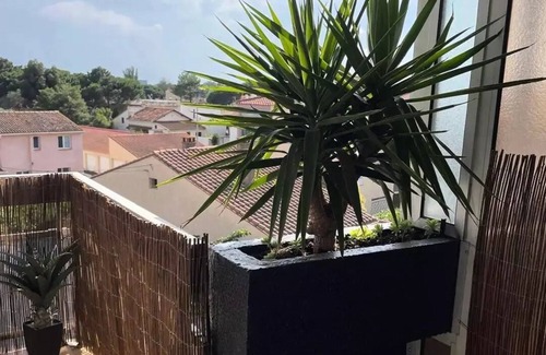 La Jetee Apartment | 2JETEE25 Studio cabin air-conditioned, wifi, balcony, for 2 in Canet Plage