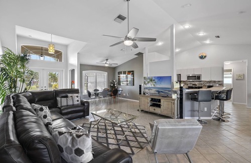 Cape Coral House | 3/2 plus a DEN, Gulf Access, and Centrally Located Heated Pool Home!