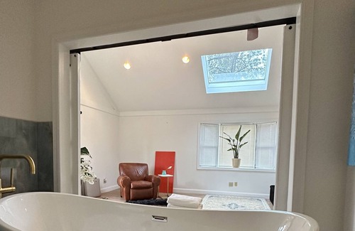 South Orange Villa | 3 Bedroom English Country Suite With Pool and Soaking Tub by NYC train.