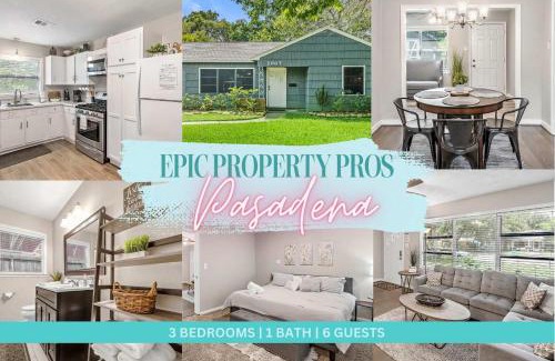 Pasadena House | 3 Bedroom Home The Neighborhood Spot desks in 2 rooms high speed Internet wifi Kick Back & Relax close to Houston Hobby Airport 5 star superhost