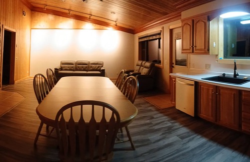 Newaygo Cabin | 3-bedroom Lakefront Cabin on private Lake just minutes from town and 131 highway