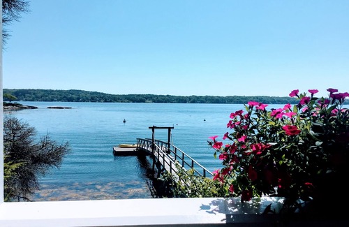 Boothbay Harbor Cottage | 3 Bedroom Oceanfront Cottage with Private Dock and Amazing Views of Linekin Bay!