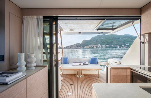 Cove Makarac (Milna) Boat Rental | 3-bedroom Santa Barbara Yacht in charming Podstrana with AC, WiFi , Flat TVn