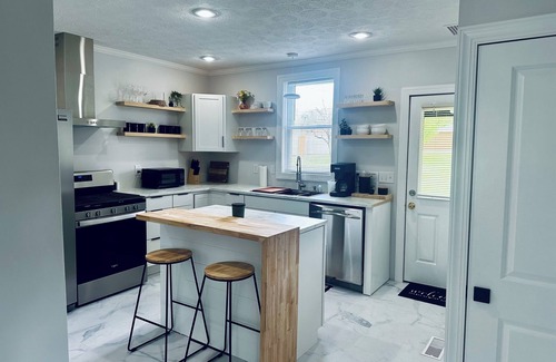 Leadsville House | 3-bedroom Scandinavian Style house in Downtown Elkins with Wifi, HVAC, Back Yard