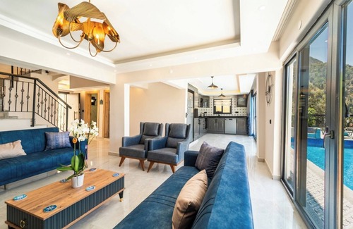 Faralya Villa | 3 bedroom villa with sea view and jacuzzi in Fethiye/Faralya location,Sea Renity