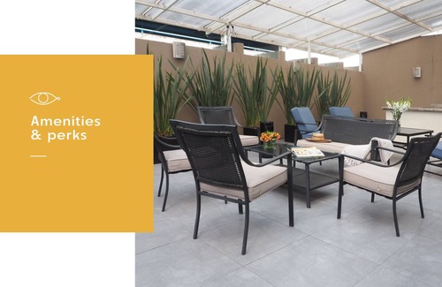 Cuauhtemoc House | 3-Bedroom w/Balcony/Terrace & Gym/Reforma