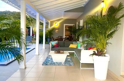 Marigot Villa | 3 bedrooms villa at Marigot 150 m away from the beach with private pool enclosed garden and wifi
