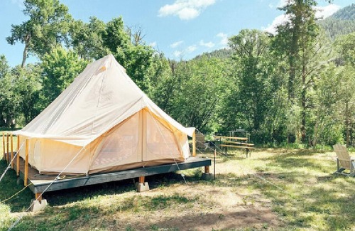 Canoncito RV Rental | 3 Person Glamping Tent @ Field Trip NM