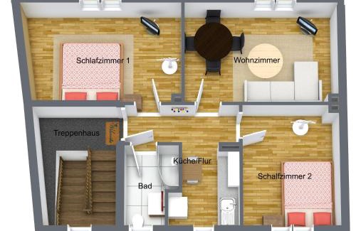 Aschaffenburg Apartment | 3 Zimmer Apartment mit Parkplatz - Sleepomat
