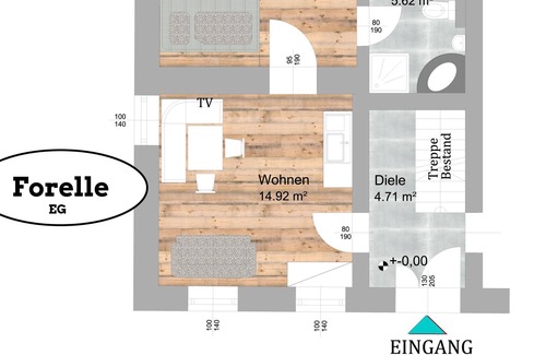 Waidhofen An Der Ybbs Apartment | 30 m2 apartment on the ground floor for 1 to 4 people
