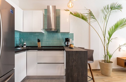 Zazil-ha Apartment | 302 - Large studio downtown 5 minutes away from the beach pet friendly