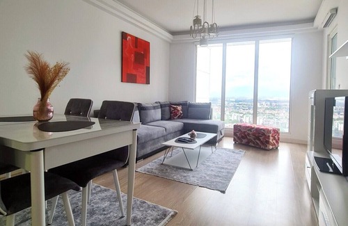 Skopje Region Apartment | 30th Floor-Skyline above a City