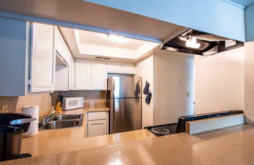 Casa Grande Condo | 33 Avenida Pool View Studio Avenida king bed downstairs steps to heated pool NO
