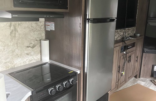 Fort Benton House | 33’ pet friendly Tavel Trailer, sleeps 10. Great for families.