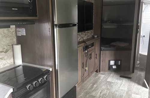 Fort Benton House | 33’ pet friendly Tavel Trailer, sleeps 10. Great for families.