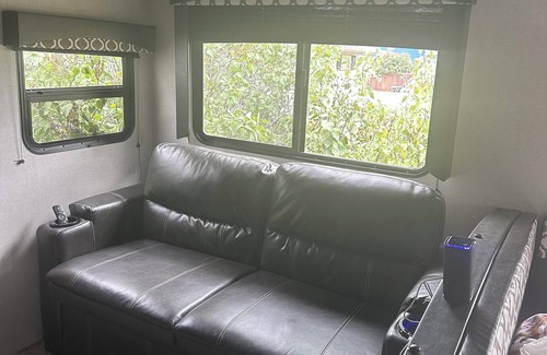 Fort Benton House | 33’ pet friendly Tavel Trailer, sleeps 10. Great for families.