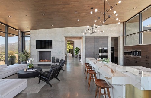 Mission Canyon House | 360 Views at Spyglass a modern masterpiece with an Infinity Pool