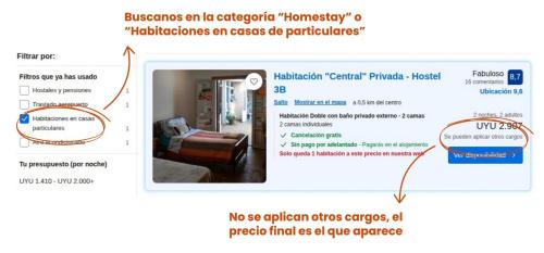 Salto House | 3B Habitación Privada "Central"