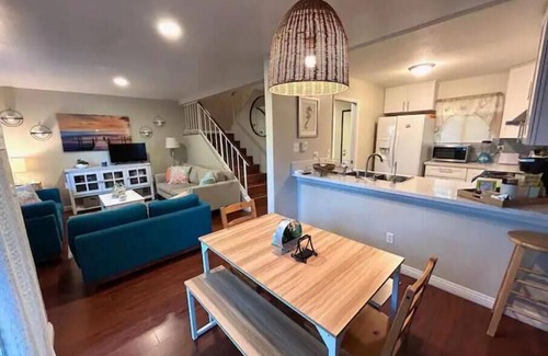 Swan Canyon Apartment | 3BR/3BA Coastal themed Townhome w/Private parking! Centrally located! Patio/BBQ