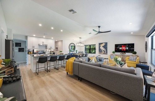Bonita Springs House | 3BR King Suite Private Pool & BBQ Minutes to the Beach
