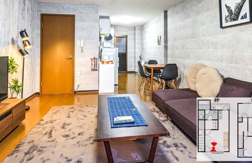 Nishinari Apartment | 3BRLivingRoom Direct KIXNambaUmeda access DT02 - Room 2/Osaka Ōsaka