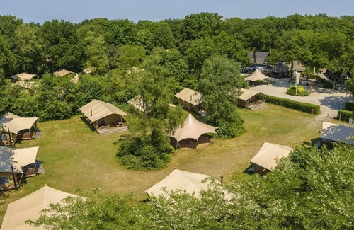 Huizen RV Rental | 4-6-person safari tent in the holiday park Landal Gooise Heide