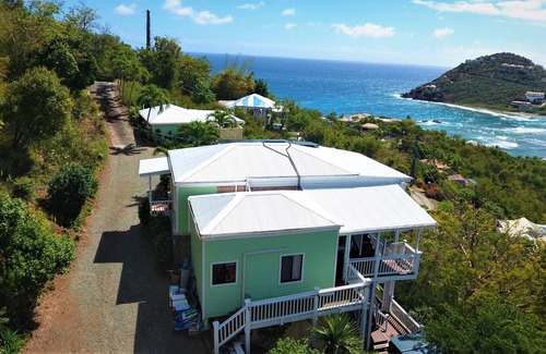 Hart Bay Villa | 4 large bedrooms/4 full bathrooms. Full A/C. Pool, Stunning Ocean views. CruzBay