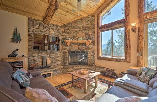 Big Bear City House | 4 Mi to Snow Summit Cabin with Mtn Views and Decks