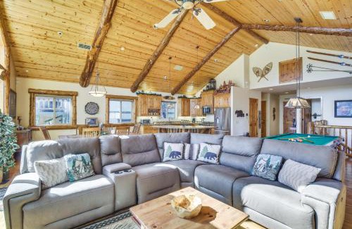 Big Bear City House | 4 Mi to Snow Summit Cabin with Mtn Views and Decks