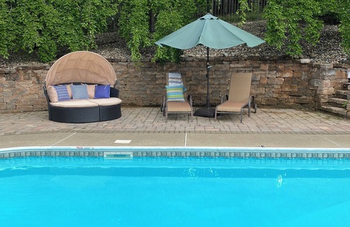 Saratoga Springs House | 4 Miles to Saratoga Race Track! Private Heated Pool. Ample parking.