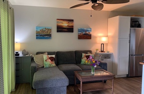 Punaluu Condo | #41 Turtle Hut at Punalu`u Black Sand Beach * Most 5 Star Ratings