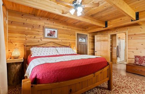 Meadow View Heights House | 4BR Cabin with Game Room & Fire Pit Sleeps 13