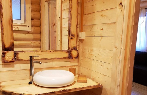 Jastrzebia Gora House | 4x BeHappy Woodhouse log cabins Sauna Jacuzzi Gdansk near Jastrzębia Góra