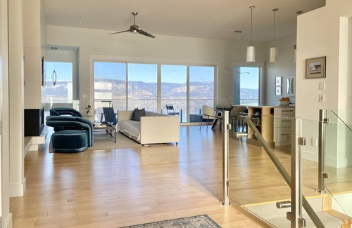 Southwest Mission House | 5-Bedroom Family Home: Panoramic Lake View + Pool. Perfect Work/Play Space
