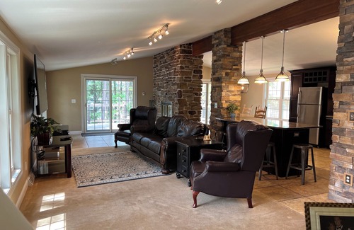 Phillips House | 5-Bedroom Luxury Lake Home W/600' with Pure Sand Swimming & 2.5Acre Private Lot