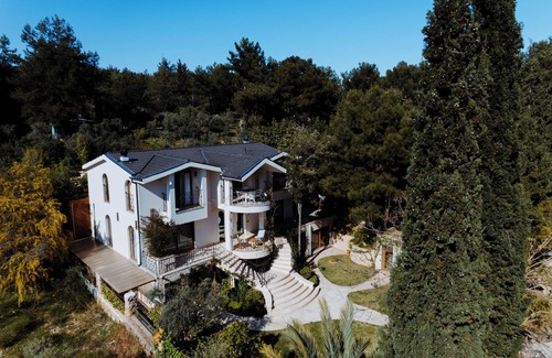 Kepez Villa | 5 BR 4.5 BA Luxury Villa with swimming pool, pond, water fall, sauna and hamam.