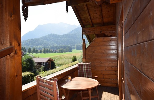 Grassau Apartment | 5. Fewo Hochgern, 37 qm, 1- 3 Pers., 1 Schlafzimmer, 1 Wohnschlafraum, Süd-Balkon