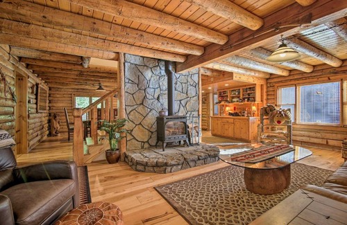 Arnold House | 5 Mi to Hiking Custom Cabin with Deck in Arnold!