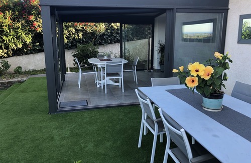 Biguglia Villa | 5 mn from the beach, whole villa with swimming pool, sea view