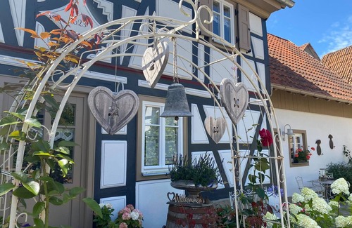 Stetten House | 5 * Romantic, historic half-timbered house from 1623 - stove & infrared sauna