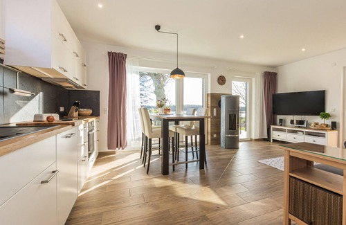 Krakow am See House | 5-star vacation home directly on the lake with sauna-fireplace-103m² for 4 persons