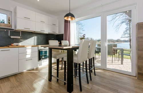 Krakow am See House | 5-star vacation home directly on the lake with sauna-fireplace-103m² for 4 persons