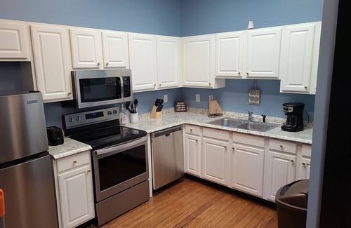 Fuquay-Varina Apartment | 523 C - Historic Downtown Apartment above Brewery BBQ Restaurant - 2 Bedroom